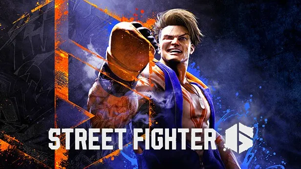 Street Fighter 6 key art of Luke raising his fist above the Street Fighter 6 logo