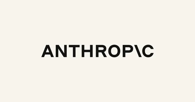The Anthropic wordmark in black on a cream background